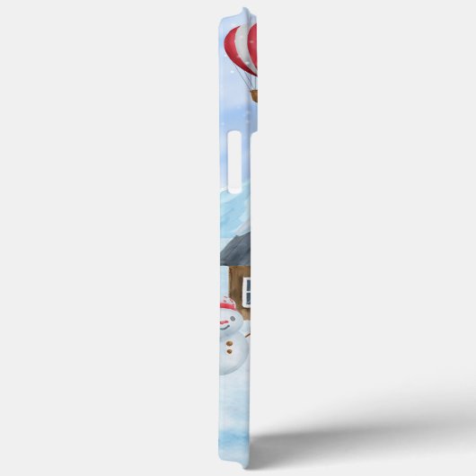 Border Collie Dog im Schnee Weihnachtshundehaus Case-Mate iPhone Hülle (Rückseite / Rechts)