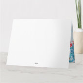 Border Collie Dog in Christmas Delivery LKW Schnee Karte (Rückseite)