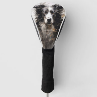 Border Collie dog in the wind 005 - Yacobsen Deros Golf Headcover