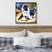 Border Collie Dog Leinwanddruck (Insitu (Schlafzimmer))