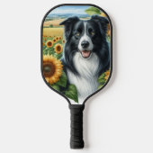 Border Collie Dog Lover Pickleball Paddle (Vorderseite)