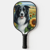Border Collie Dog Lover Pickleball Paddle (Rückseite)