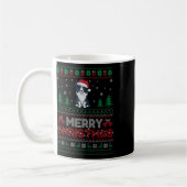 Border Collie Dog Lovers Weihnachtsmannmütze Weihn Kaffeetasse (Links)