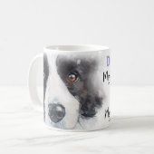 Border Collie Dog Mama Kaffeetasse (Vorderseite Links)
