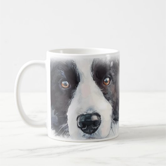 Border Collie Dog Mama Kaffeetasse (Links)