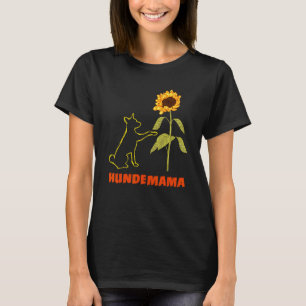 Border Collie Dog Mama Sonnenblumen Dog Fan Hund T-Shirt