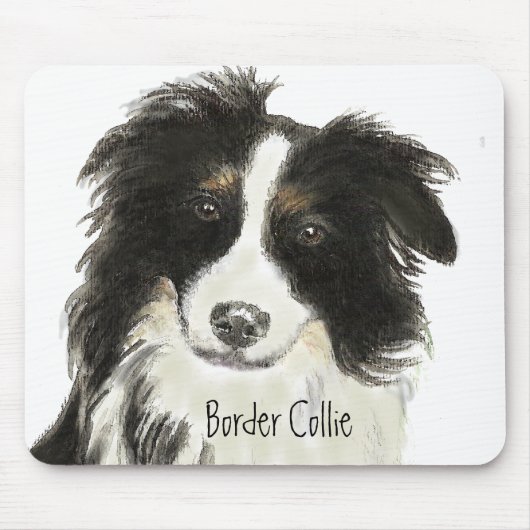 Border Collie Dog Mousepad (Vorne)