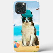 Border Collie Dog on Beach Case-Mate iPhone Hülle (Rückseite)