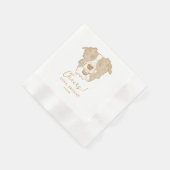 Border Collie Dog Personalisiert Cheers Napkins Serviette (Ecke)