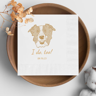 Border Collie Dog Personalisiert ich auch Serviette