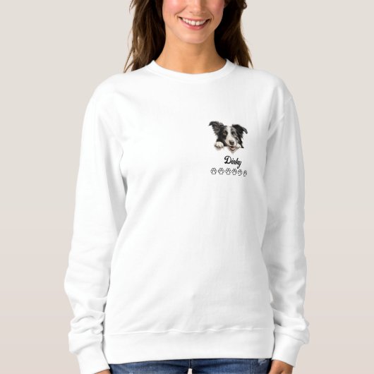 Border Collie Dog Personalisierter T - Shirt (Vorderseite)