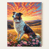 Border Collie Dog Planer (Rückseite)