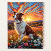 Border Collie Dog Planer (Rückseite)