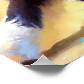 Border Collie Dog Poster (Ecke)