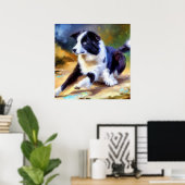 Border Collie Dog Poster (Heimbüro)
