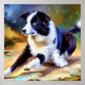Border Collie Dog Poster (Vorne)