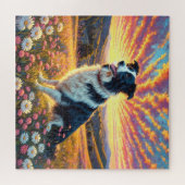 Border Collie Dog Puzzle (Horizontal)