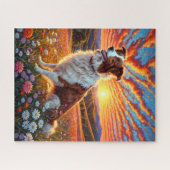 Border Collie Dog Puzzle (Horizontal)