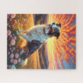 Border Collie Dog Puzzle (Horizontal)