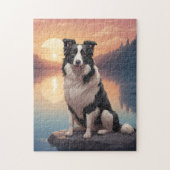 Border Collie dog Puzzle (Vertikal)
