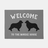 Border Collie Dog Rasse Silhouetten