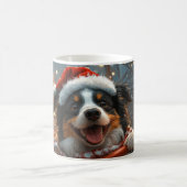 Border Collie Dog Roller Untersetzer Weihnachten Kaffeetasse (Mittel)