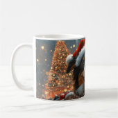 Border Collie Dog Roller Untersetzer Weihnachten Kaffeetasse (Links)
