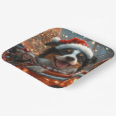 Border Collie Dog Roller Untersetzer Weihnachten Pappteller (Gewinkelt)