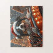 Border Collie Dog Roller Untersetzer Weihnachten Puzzle (Vertikal)