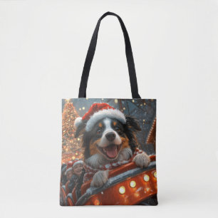 Border Collie Dog Roller Untersetzer Weihnachten Tasche