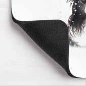 Border Collie Dog Santa Christmas Lights Xmas Boys Mousepad (Ecke)