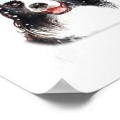 Border Collie Dog Santa Christmas Lights Xmas Boys Poster (Ecke)