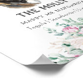 Border Collie Dog Signature Drink Sign Poster (Ecke)