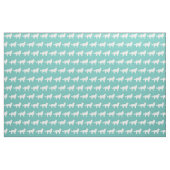 Border Collie Dog Silhouette Pet Aquamarin Stoff (Fat Quarter (45,7 x 55,9 cm))
