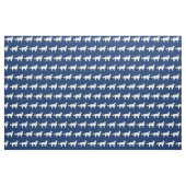 Border Collie Dog Silhouette Pet Navy Blue Stoff (Fat Quarter (45,7 x 55,9 cm))