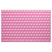 Border Collie Dog Silhouette Pet Pink Stoff (Fat Quarter (45,7 x 55,9 cm))