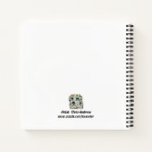 Border Collie Dog Square Notebook Notizblock (Rückseite)