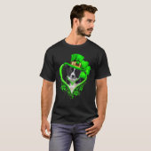 Border Collie Dog St Patricks Day Lover Irish Sham T-Shirt (Vorne ganz)