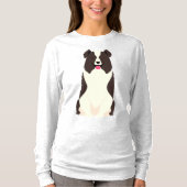 Border Collie Dog T-Shirt (Vorderseite)