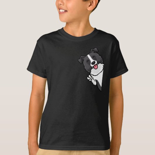 Border Collie Dog T-Shirt (Vorderseite)