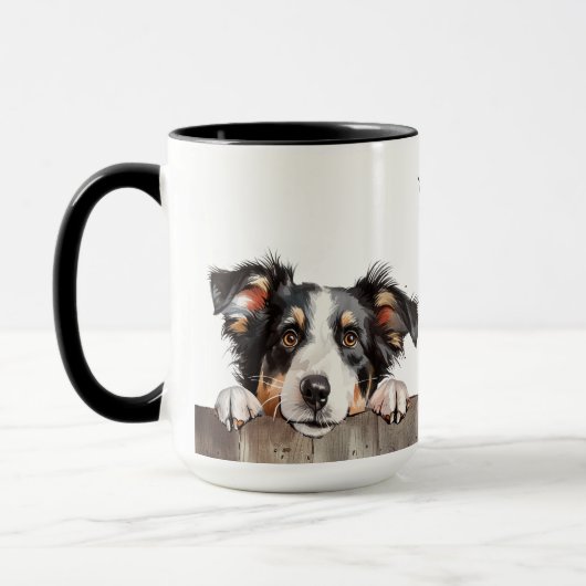 Border Collie Dog Tasse (Links)
