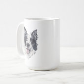Border Collie Dog Tasse | 15 oz (Vorderseite Links)