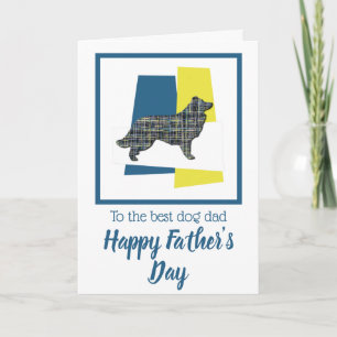 Border Collie Dog TriColor Father's Day Card Karte