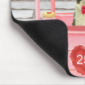 Border Collie Dog Valentine's Day Kissing Booth Mousepad (Ecke)