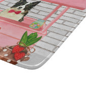 Border Collie Dog Valentine's Day Kissing Booth Schneidebrett (Ecke)