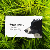 Border Collie Dog Walking/Groomer Business Card Visitenkarte