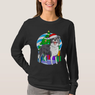 Border Collie Dog Weihnachtsbaumdekor T-Shirt