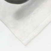 Border Collie Dog Weihnachtsmann Fleecedecke (Ecke)