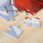 Border Collie Dog Winter Wunderland Weihnachtsfreu Puzzle (Seite)