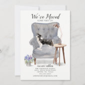 Border Collie Dog Wir haben uns bewegt Bewegung An Ankündigung (Vorderseite)